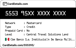 Card Details: 555395