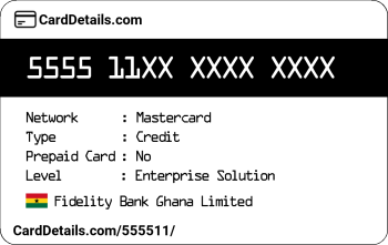Card Details: 555511
