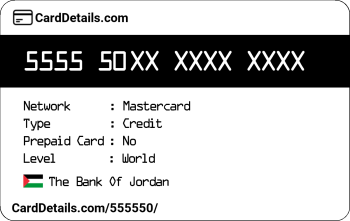 Card Details: 555550