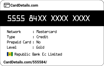 Card Details: 555584