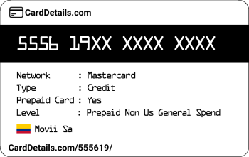 Card Details: 555619