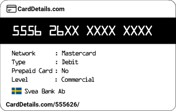 Card Details: 555626