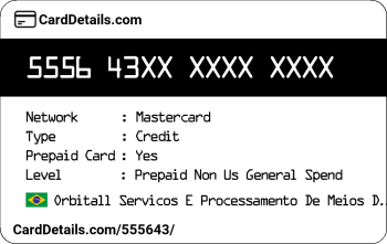 Card Details: 555643
