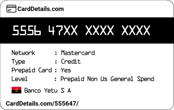 Card Details: 555647
