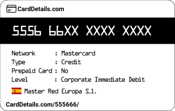 Card Details: 555666
