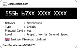 Card Details: 555667