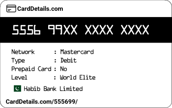 Card Details: 555699