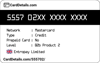 Card Details: 555702