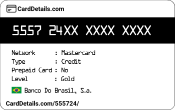 Card Details: 555724