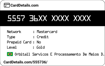 Card Details: 555736