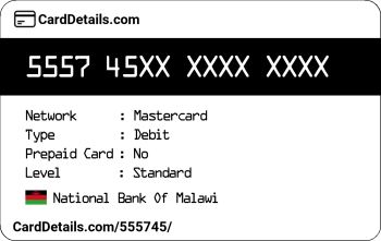 Card Details: 555745
