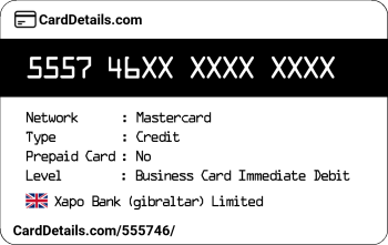 Card Details: 555746