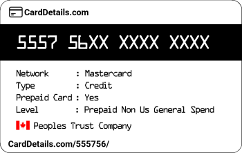 Card Details: 555756