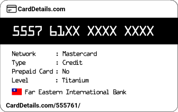 Card Details: 555761