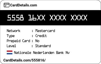 Card Details: 555816