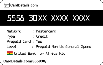 Card Details: 555830
