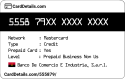 Card Details: 555879