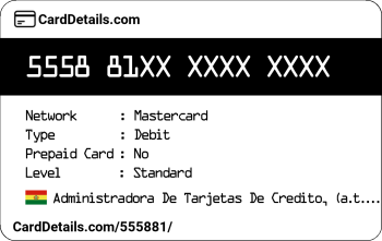 Card Details: 555881