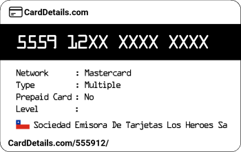 Card Details: 555912
