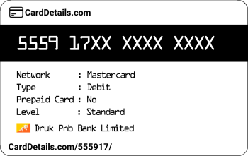 Card Details: 555917