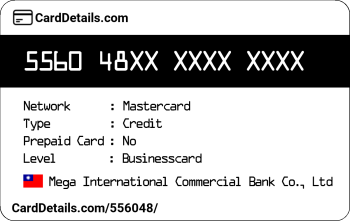 Card Details: 556048