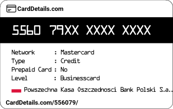 Card Details: 556079