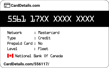 Card Details: 556117