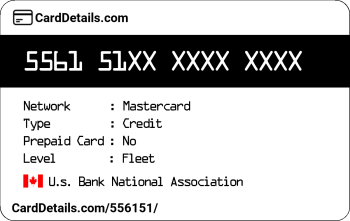 Card Details: 556151