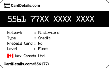 Card Details: 556177