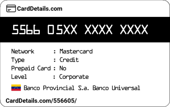 Card Details: 556605