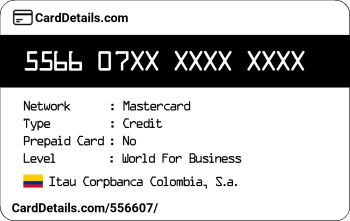 Card Details: 556607