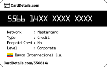Card Details: 556614