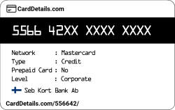 Card Details: 556642