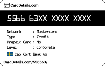 Card Details: 556663