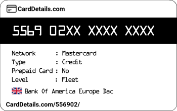 Card Details: 556902