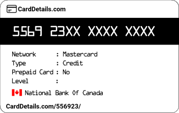 Card Details: 556923