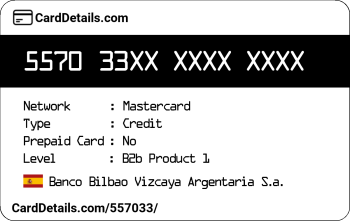 Card Details: 557033