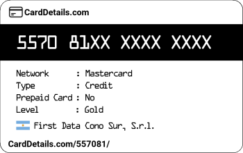 Card Details: 557081