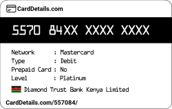 Card Details: 557084