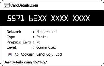 Card Details: 557162