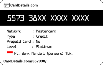 Card Details: 557338