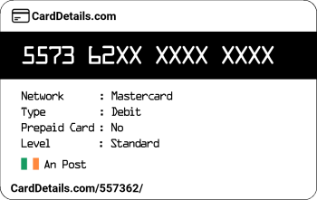 Card Details: 557362