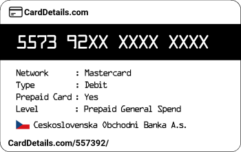 Card Details: 557392