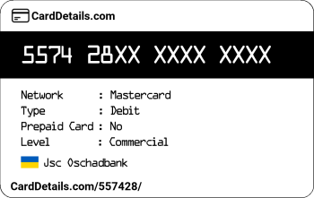 Card Details: 557428