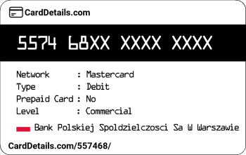 Card Details: 557468