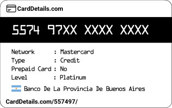 Card Details: 557497
