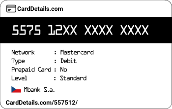 Card Details: 557512
