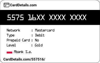 Card Details: 557516