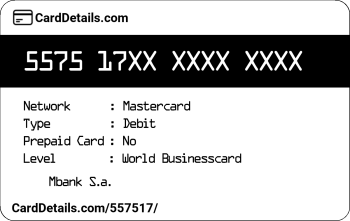 Card Details: 557517