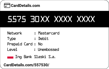 Card Details: 557530